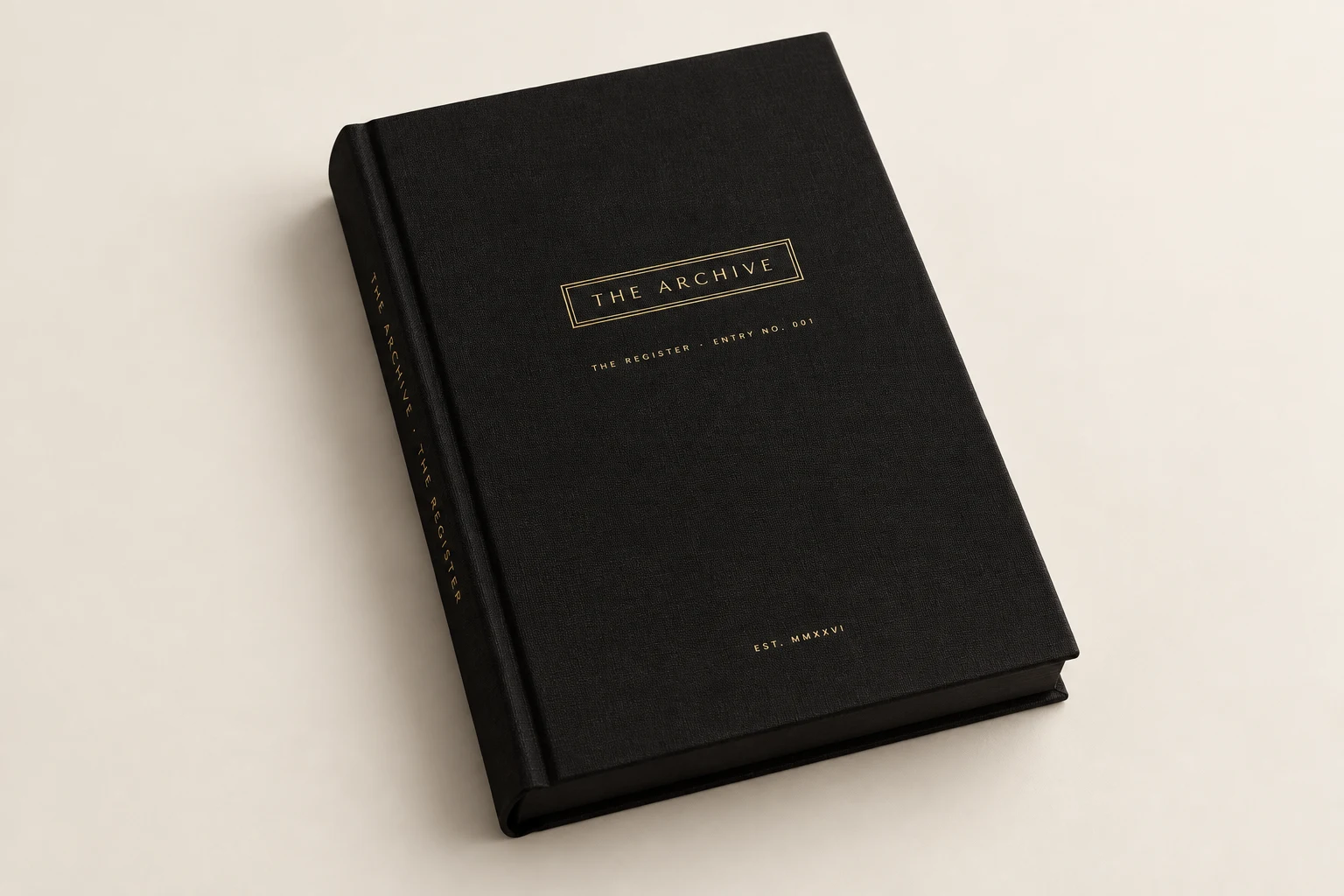 Sample cover of THE REGISTER photo book